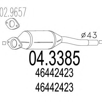 04.3385 MTS Catalytic Converter
