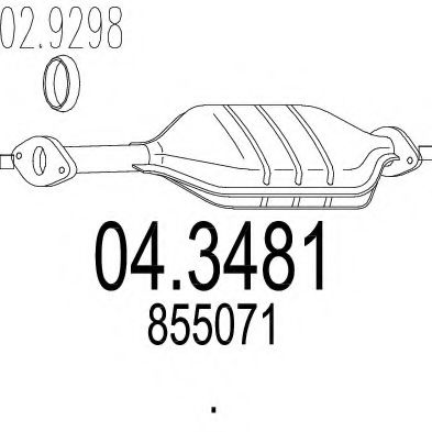 04.3481 MTS Catalytic Converter