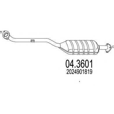 04.3601 MTS Exhaust System Catalytic Converter