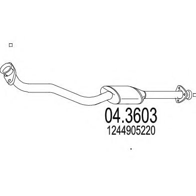 04.3603 MTS Exhaust System Catalytic Converter