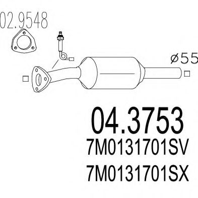 04.3753 MTS Catalytic Converter