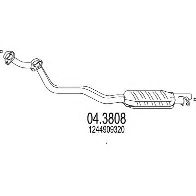 04.3808 MTS Exhaust System Catalytic Converter