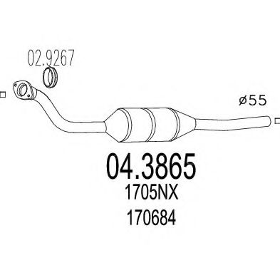 04.3865 MTS Catalytic Converter