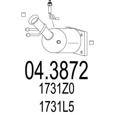 04.3872 MTS Catalytic Converter