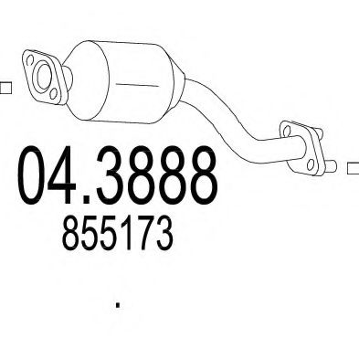 04.3888 MTS Catalytic Converter
