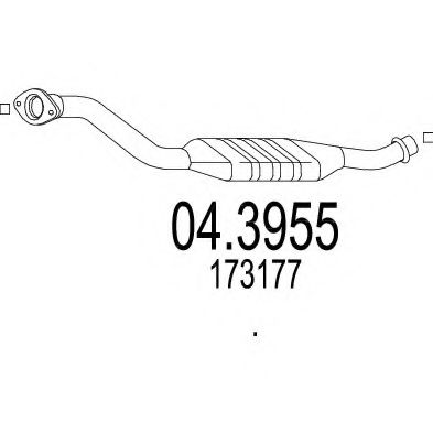 04.3955 MTS Exhaust System Catalytic Converter