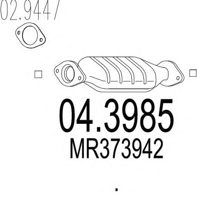 04.3985 MTS Catalytic Converter