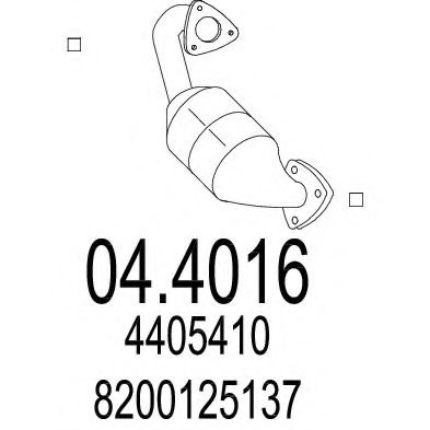04.4016 MTS Exhaust System Catalytic Converter