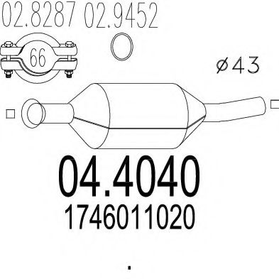 04.4040 MTS Catalytic Converter