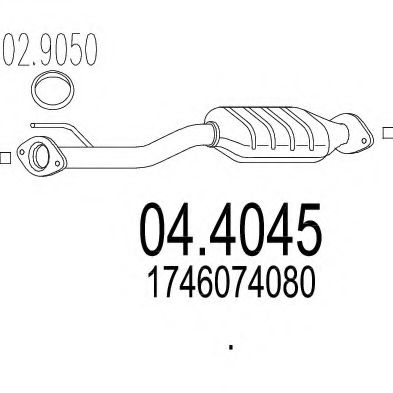 04.4045 MTS Catalytic Converter