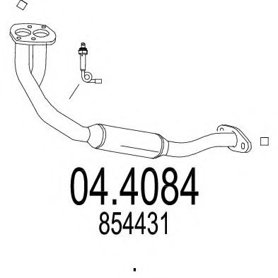 04.4084 MTS Exhaust System Catalytic Converter