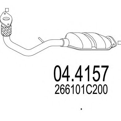 04.4157 MTS Exhaust System Catalytic Converter