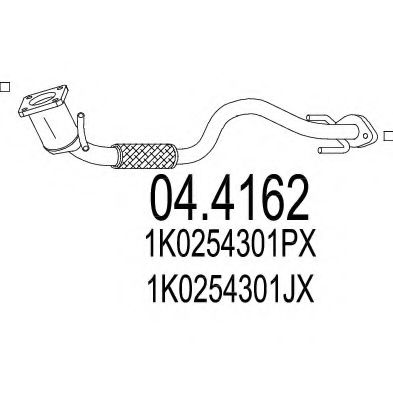 04.4162 MTS Exhaust System Catalytic Converter