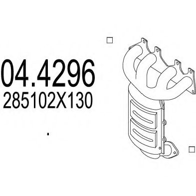 04.4296 MTS Catalytic Converter