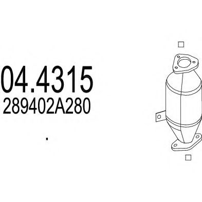 04.4315 MTS Catalytic Converter