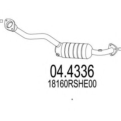 04.4336 MTS Exhaust System Catalytic Converter