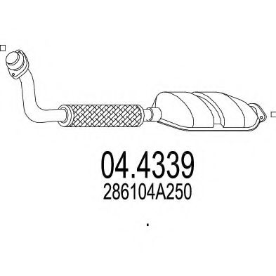 04.4339 MTS Exhaust System Catalytic Converter