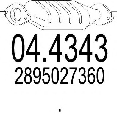 04.4343 MTS Catalytic Converter