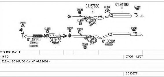 C010277008306 MTS Exhaust System Exhaust System