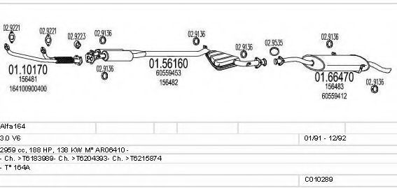 C010289008810 MTS Exhaust System Exhaust System