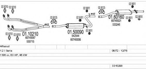C010298007862 MTS Exhaust System