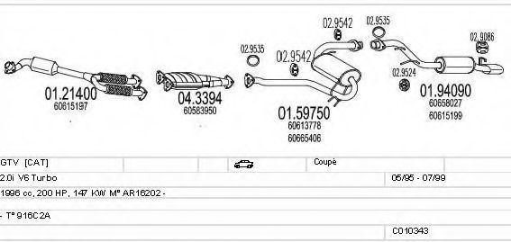 C010343009650 MTS Exhaust System