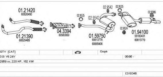 C010346008003 MTS Exhaust System