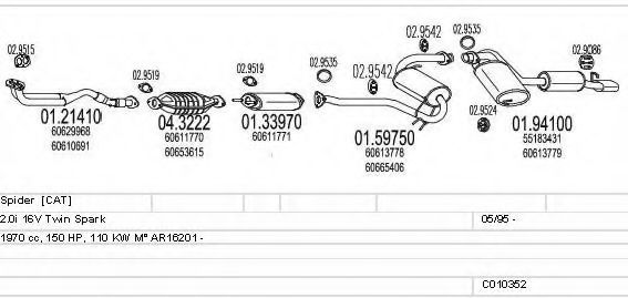 C010352008005 MTS Exhaust System Exhaust System