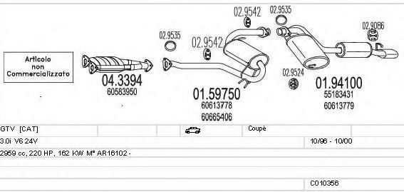 C010356009183 MTS Exhaust System