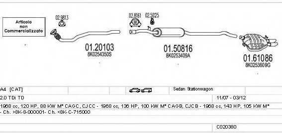 C020380015584 MTS Exhaust System