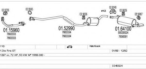 C040024008760 MTS Exhaust System