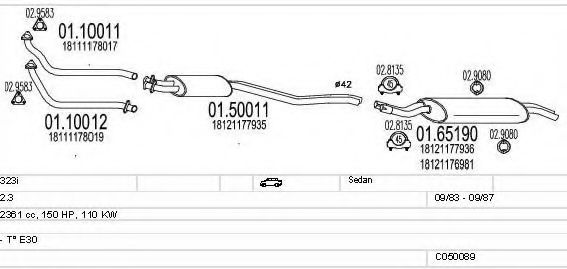 C050089000787 MTS Exhaust System
