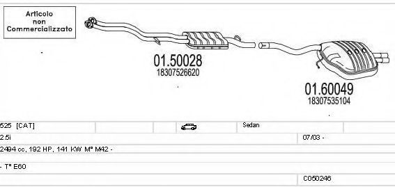 C050246007796 MTS Exhaust System