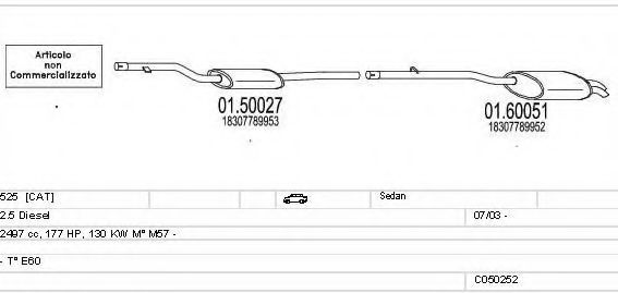 C050252007795 MTS Exhaust System