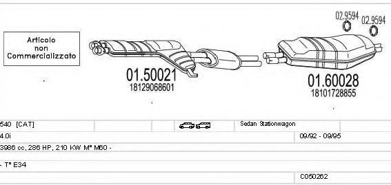C050262008965 MTS Exhaust System