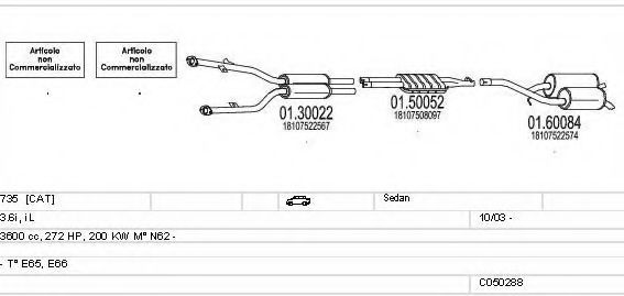 C050288007817 MTS Exhaust System