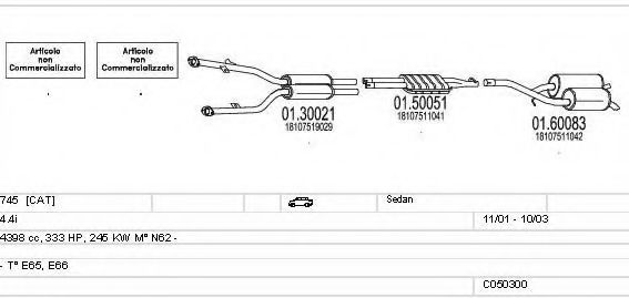 C050300009054 MTS Exhaust System