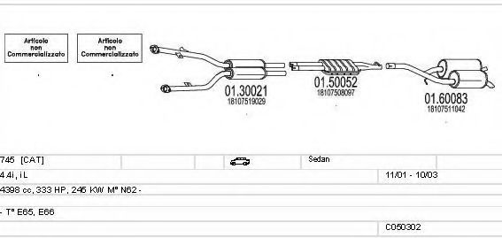 C050302009057 MTS Exhaust System