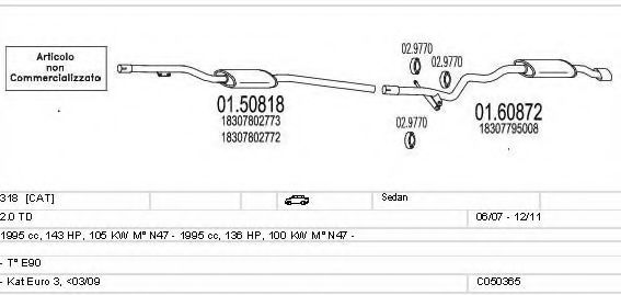 C050365026312 MTS Exhaust System