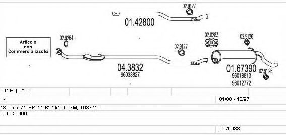 C070138001066 MTS Exhaust System