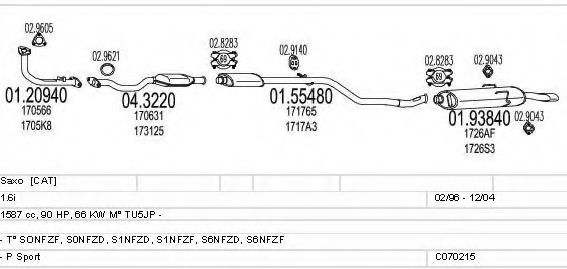 C070215001149 MTS Exhaust System