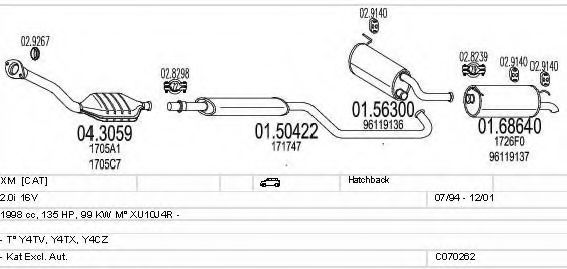 C070262001202 MTS Exhaust System