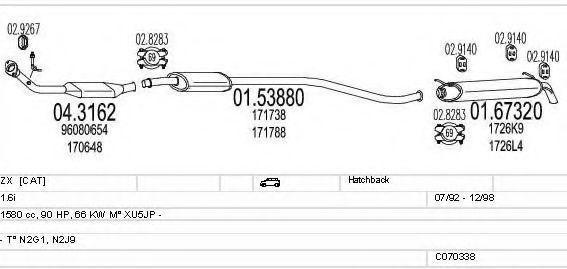 C070338001283 MTS Exhaust System