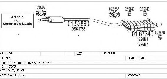 C070342001287 MTS Exhaust System