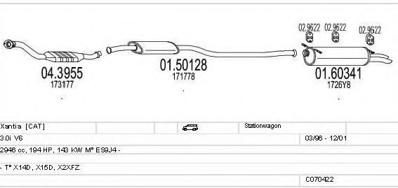 C070422009815 MTS Exhaust System