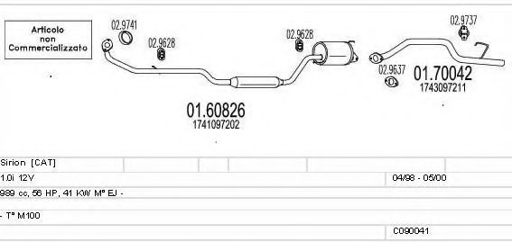 C090041001413 MTS Exhaust System Exhaust System
