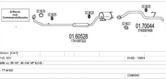 C090043001415 MTS Exhaust System