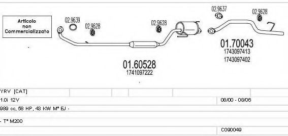 C090049001422 MTS Exhaust System