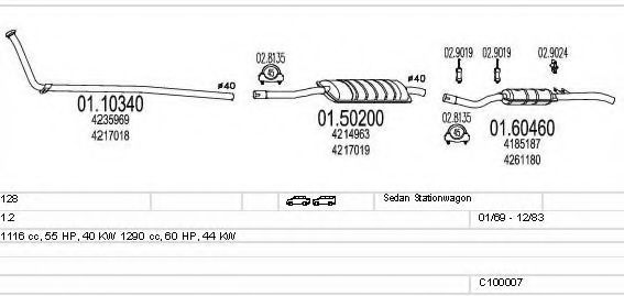 C100007012710 MTS Exhaust System