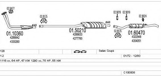 C100008012712 MTS Exhaust System